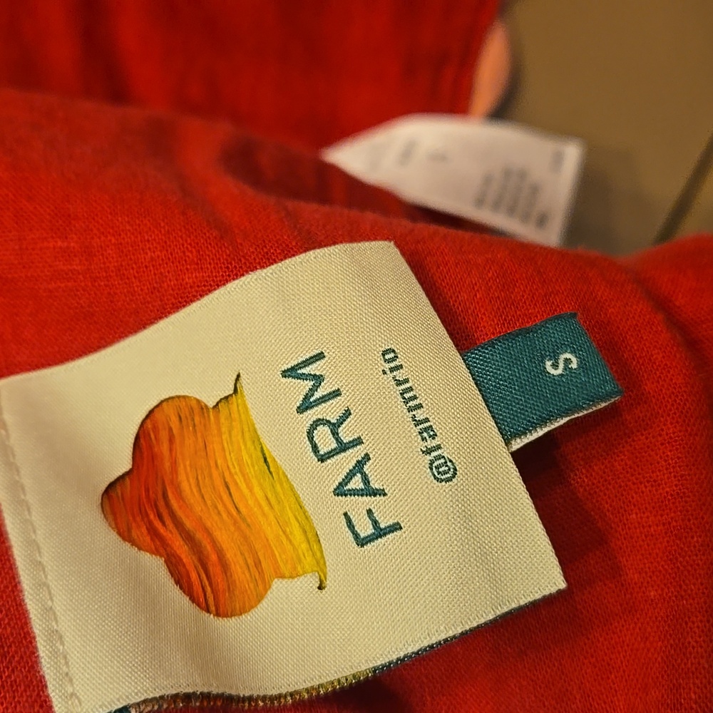Farm Rio women Wrap Crop Top in Red size Small - Picture 9 of 11